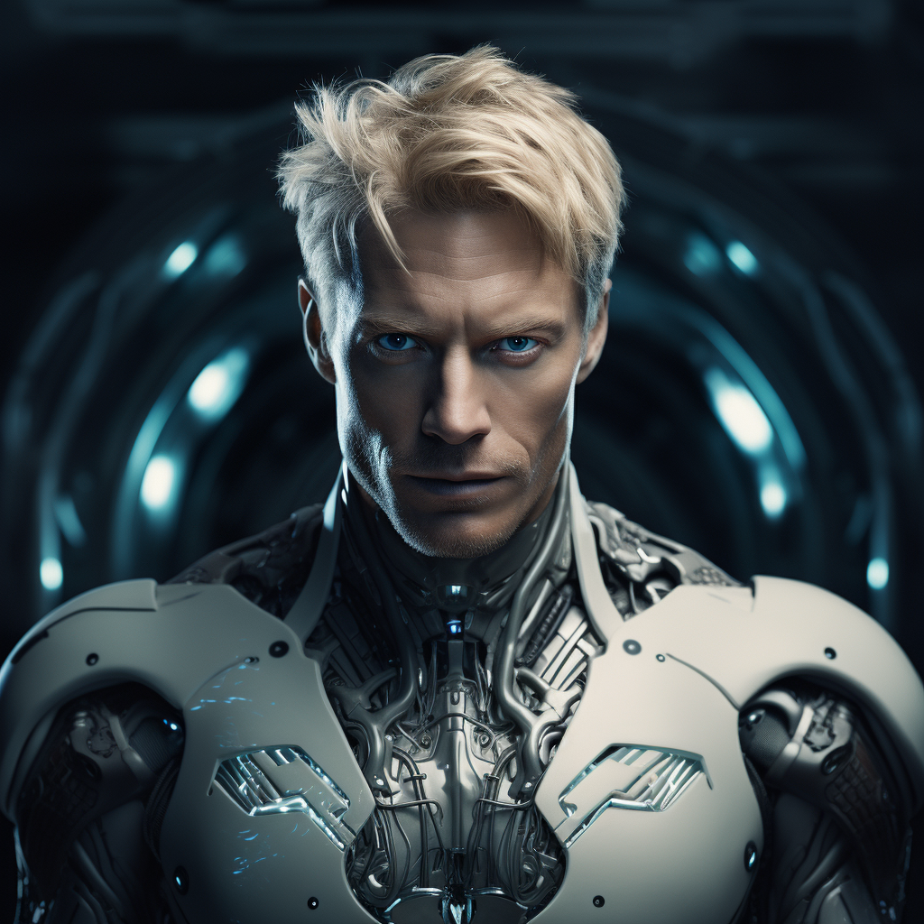 walther1837_Male_cyborg_with_blond_hair_blue_eyes._45_years_old